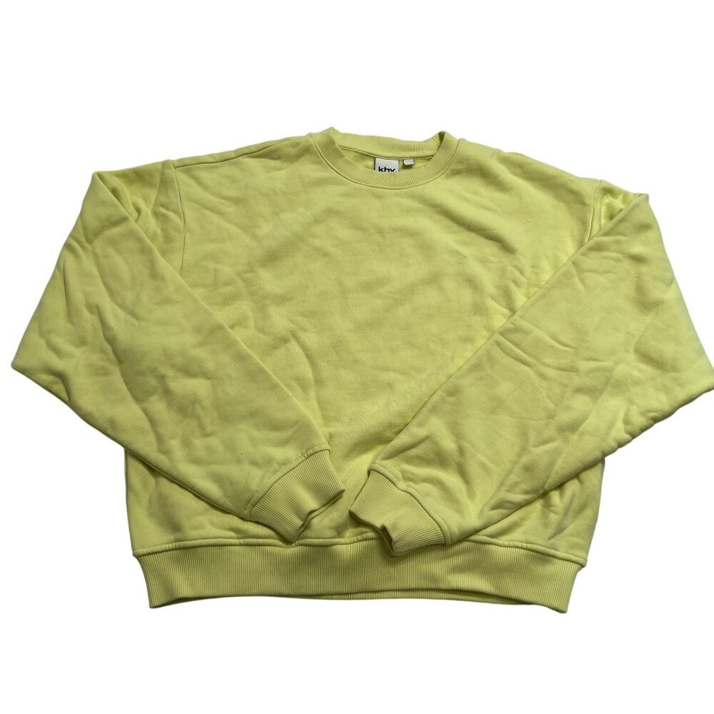 Khy Fleece Crewneck in Limoncello